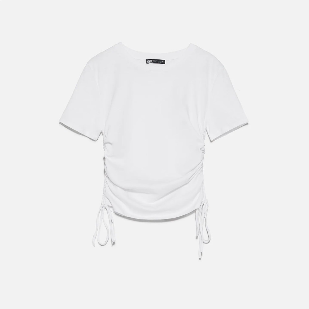 Zara Ruched T-shirt